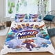 thumbnail image 2 of Nerf Conjunto de sábanas temático, trío de piezas, cómodo y amigable con la piel, diseño único, regalo de decoración para el hogar para familiares, amigos y fans,135cm *200cm, 2 of 6