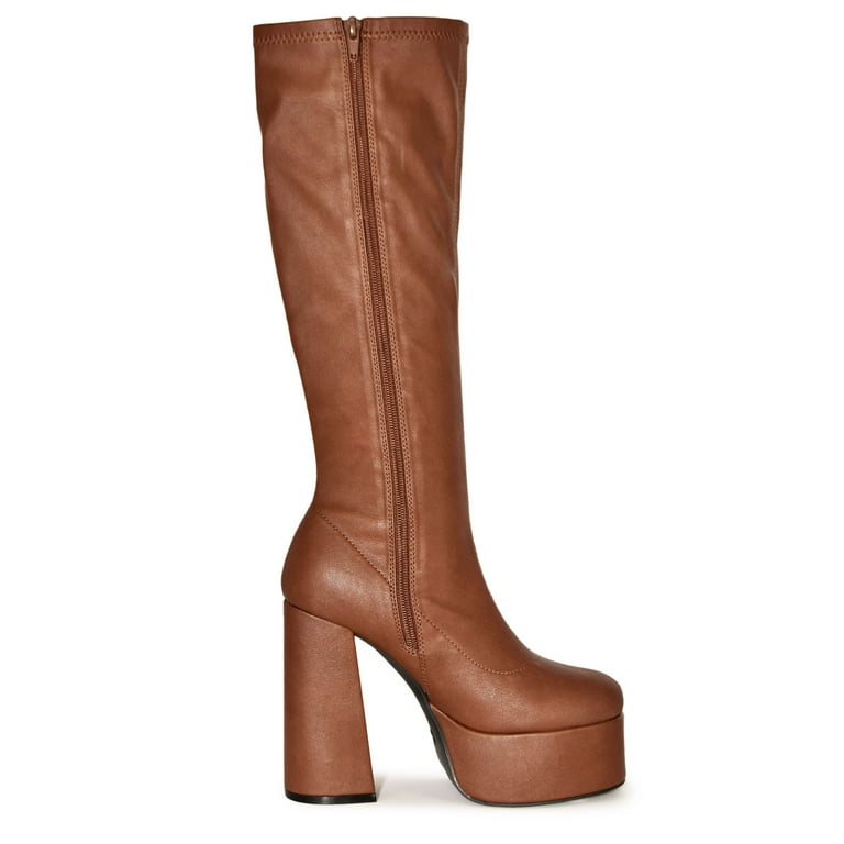 Retro chunky hotsell heel boots