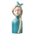 thumbnail image 1 of Elegante adornos artesanales para niña, estatuil de decoración del hogar, Zulema Figuras de mesa de niña, 1 of 8