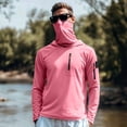 thumbnail image 7 of Rash Guard Shirt for Men UPF 50+ Long Sleeve Sun Shirts Lightweight Sun Protection Rash Guard Hoodie for Fishing Running Hiking, 7 of 7