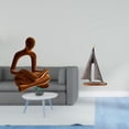thumbnail image 2 of Escultura Abstracta De Un Pensador Humano Y Un Velero. Una Pieza Decorativa Versátil Para La Oficina, Bar, Hotel, Boda Y Sala De Estar., 2 of 8