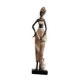 thumbnail image 3 of Estatua de mujer africana, figura humana, adorno estético, decoración, estatua de resina para 7 cm x 5 cm x 34 cm, 3 of 9