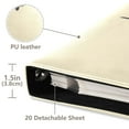 thumbnail image 3 of FORMRS 3 Ring Photo Album 4"x6" Self Adhesive Large Capacity PU Leather Cover, Colorful Plane Stripes, 3 of 8