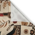 thumbnail image 2 of Ambesonne Autumnal Kitchen Curtains, Cozy Fall Feminine Art, 55"x24", Champagne Ginger, 2 of 3