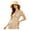 Yellow, variant on Hfnxid Women's Korean-Style Color-Block Bucket Hat with Bow, Wide-Brim Sun Cap for Face-Slimming Look, Breathable Lightweight Summer Shade Hat