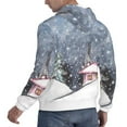 thumbnail image 6 of Sikiie Watercolor Winter Landscape For Christmas Men's Hoodie, Essentials Hoodie, Sweatshirt, Pullover Hooded Sweatshirt for Men-Large, 6 of 7