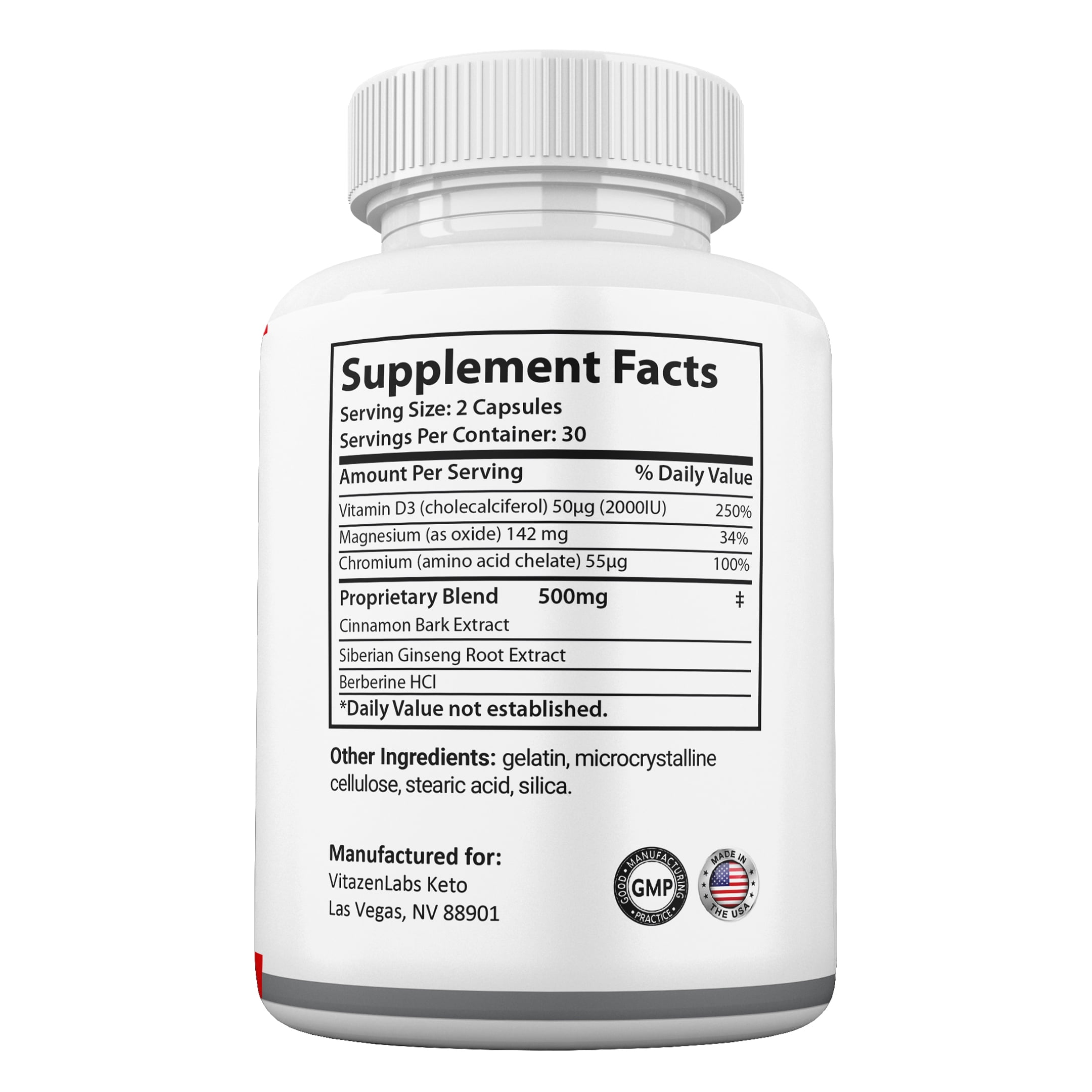 (3 Pack) VitazenLabs Blood Sugar Plus Capsules, Official Capsules, Maximum Strength, Made in the USA.