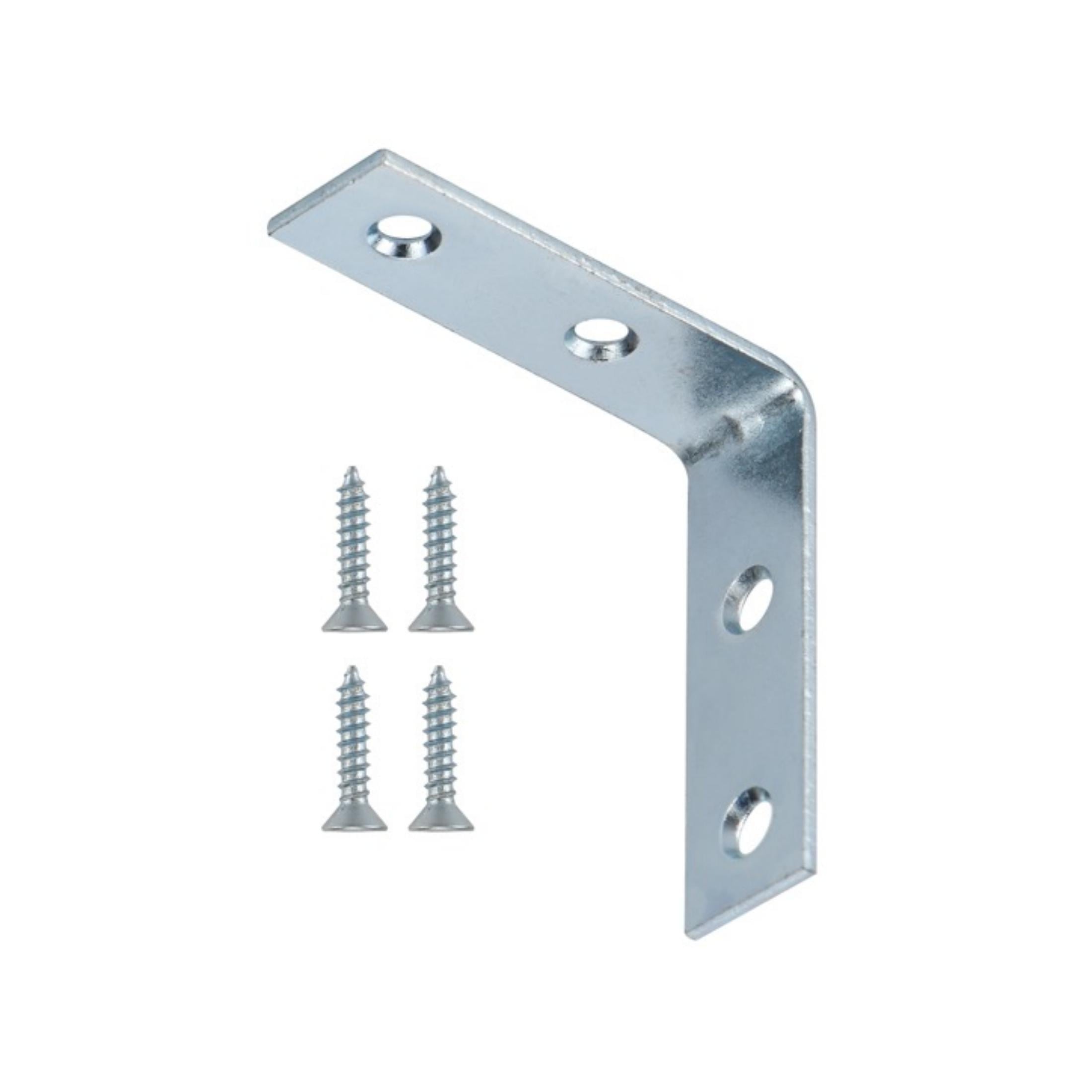 4 in. Corner Brace, Zinc Plated (4 Pack)