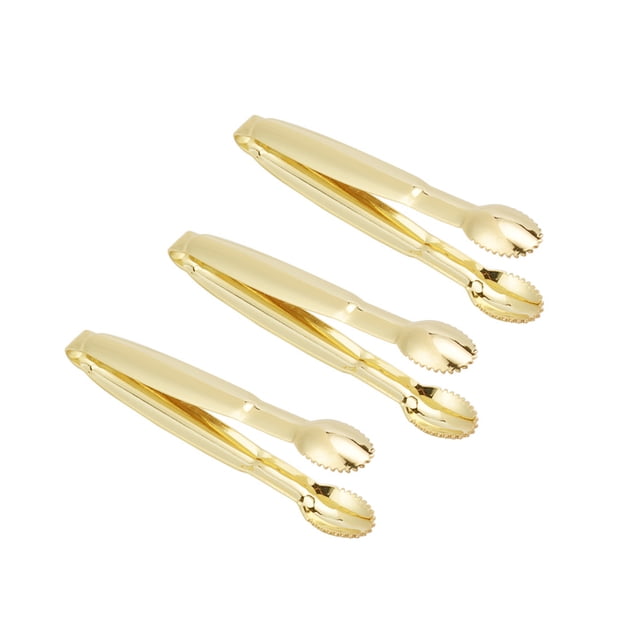 3PCS Stainless Steel Food Serving Tongs Mini Tongs For Sugar Tea Bag Kitchen Tool