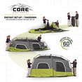 thumbnail image 2 of Tienda de Acampar Core TDAC57322734 para 9 Personas Armado Instantáneo con Bolsa de Transporte y Estacas 4 m Largo x 2 m Ancho x 2 m Alto Gris/Verde Core Equipment TDAC57322734, 2 of 2