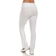 thumbnail image 4 of SR Women's Cotton High Waist Straight Leg Active Yoga Workout Pants (Size: XS-5X), 3X, Ivory, 4 of 5