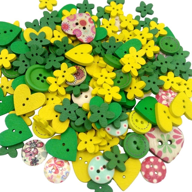 40g Botones Decorativos Botones Mixtos para Niños Botones Infantiles Botón Macarena Arte DIY