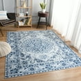 thumbnail image 5 of Lochas Vintage Bohemian Area Rugs for Living Room, Retro Boho Rug for Bedroom Indoor Print Carpet,6'x9',Blue, 5 of 7