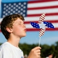 thumbnail image 4 of Plastic Pinwheels Set of 10 American Flag Pattern Wind Spinners for Outdoor Yard Garden Party Decor Durable Material, 4 of 6