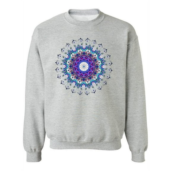 Psychedelic Mandala Design Sweatshirt Women -Image by Shutterstock, Female Small