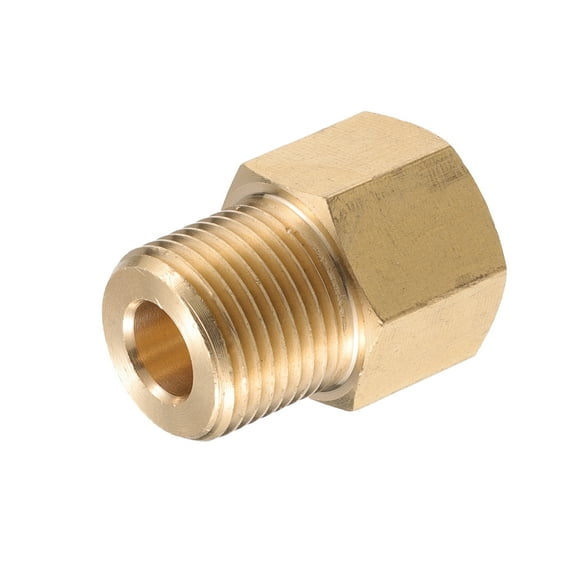 Unique Bargains Pressure Washer Connector Fitting G1/4" to G3/8" Male and Female Hose Adapter Brass Copper Tone