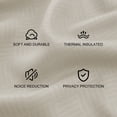 thumbnail image 6 of JIATER Blackout Curtains Set of 2 Panels for Bedroom Living Room 52 x 72 in,Thermal Insulated Room Darkening Blackout Curtains with Grommet,Beige, 6 of 8