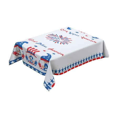 

BLLXMX Independence Day Table Cloth Coffee Table Table Cloth Holiday Decoration Cloth Cotton Linen Fall Oval Tablecloth Elegant Tablecloths for Rectangle Tables