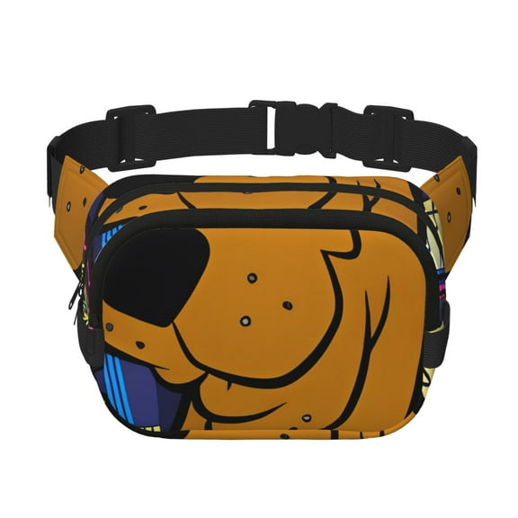Saiise Scooby-Doo Print Fanny Pack Crossbody Bag for Women and Men, Belt Bag for Hiking Bum Bag with Adjustable Strap, Waist pack for Running Workout Sports Travel