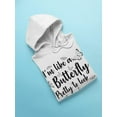 thumbnail image 3 of I'm Like A Butterfly Hoodie Women -Smartprints Designs, Female 5X-Large, 3 of 4