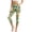 Green and Yellow-Flower, variant on HELLHERO Marbled Printed Capri Leggings for Women Tummy Control Yoga Pants Athletic Yoga Leggings for Gym Sports, 3XL
