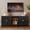 Black, variant on CBJCBJ Mid Century 67" TV Stand for TVs up to 75", Entertainment Center with Storage for Living Room,Green