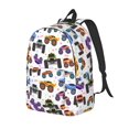 thumbnail image 1 of Disketp Cartoon Monster Trucks1 Mochila de Lona Estampada, Mochila Escolar de Viaje Ligera para Estudiantes y Portátil-Medium, 1 of 5