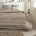 thumbnail image 1 of A1HC Coastline Reversible Print 100% Organic Cotton Wrinkle Resistant Duvet Cover and Sham Set of 2 with Internal Ties and Button Closure, 108" x 92", King, Beige, 1 of 8