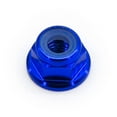 thumbnail image 3 of 10pcs M3 Flange Locking Hex Nuts Nylon Insert Anodized Aluminum (Blue), 3 of 3