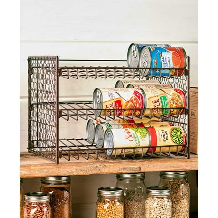Farmhouse Inspired Can Organizers Bronze Walmart Com