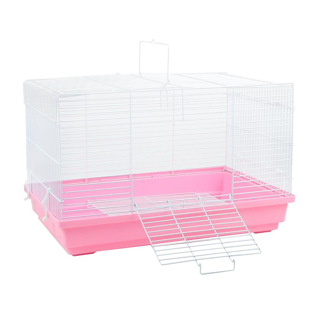 EHJRE Portable Hamster Cage Habitat with Handle Bed Nest House Travel Cage for Rabbit, Guinea Pig, Gerbil Rats, Squirrel, Mice, Small Animal