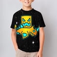 thumbnail image 2 of Geometry Dash Children's T-Shirt Short Sleeve T-Shirt Breathable Summer Tee Shirt for Boys Girls 150CM, 2 of 8