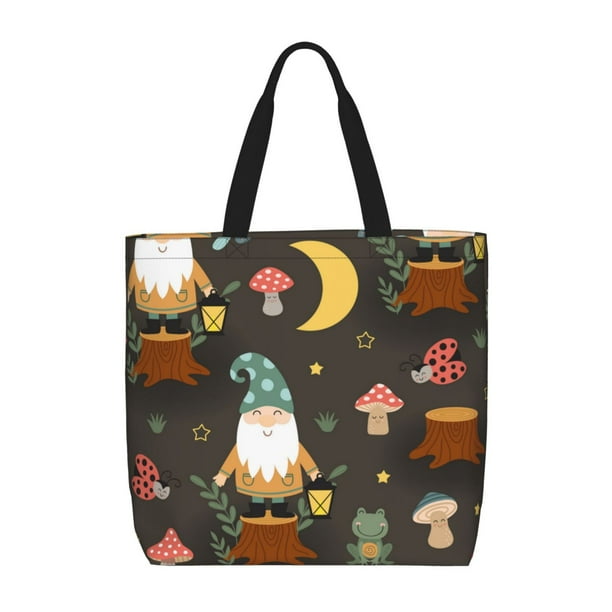 Balery Gnome Insect Frog Bolsa de Mano para Mujeres con Cremallera, Bolsa de Gimnasio con Compartimentos, Bolsa para Laptop, Bolsa para Trabajo