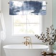 thumbnail image 2 of Graffiti Oil Painting Blue and Grey Curtain Valance for Windows Abstract Art Rod Pocket Window Treatments 1 Panel Short Curtains for Kitchen Windows Bathroom Bedroom,54 x 18 Inch, 2 of 6