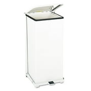 Rubbermaid Commercial Defenders Biohazard Step Can, Square, Steel, 24gal, White by RUBBERMAID COMMERCIAL PROD.