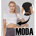 thumbnail image 3 of Crop Top Playera Blusa Deportiva Casual Playa Cru 122181 Am7, 3 of 8