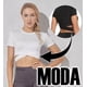 thumbnail image 3 of Crop Top Playera Blusa Deportiva Casual Playa Cru 122181 Am7, 3 of 8
