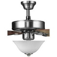 thumbnail image 2 of AirPro Collection 52" Five-Blade Ceiling fan with White Etched Light Kit, 2 of 16