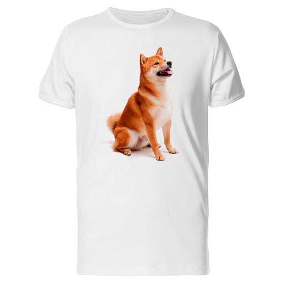 Shiba Inu Relaxed And Sitting Tee Men's -Image by Shutterstock