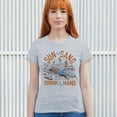 thumbnail image 4 of Sun and Sand Drink in My Hand T-Shirt But its a Dry Heat Funny Skeleton Desert Summer Beach Vacation Women's Tee, 4 of 7