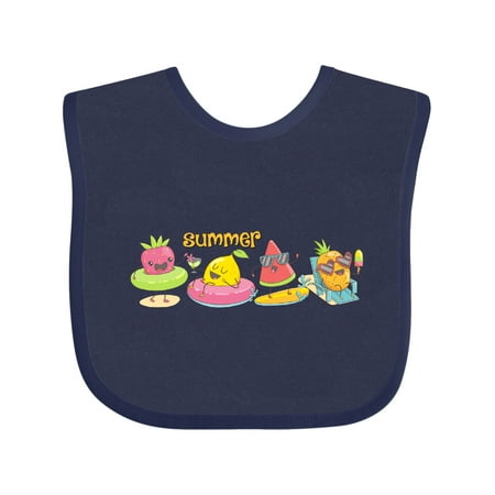 

Inktastic Kawaii Summer Fruit Gift Baby Boy or Baby Girl Bib