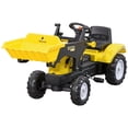 thumbnail image 1 of Yellow Ride-On Tractor with Front Loader Digger – Pedal Construction Car for Ages 3-6 – Indoor/Outdoor Play – Durable Metal & Plastic Frame – 44.9" L, 1 of 7