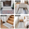 thumbnail image 5 of Grey Striped Door Mat Indoor Outdoor,Luxurious White Stripes Modern Abstract Art Non Slip Welcome Mat with Rubber Backing,Absorbent Fabric Front Door Mats Entryway Rug for Home Patio Entrance 24"x36", 5 of 8