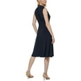 thumbnail image 2 of Tommy Hilfiger Womens Twist-Front Midi Fit & Flare Dress, 2 of 2