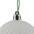 thumbnail image 2 of Vickerman 2.75" White Durian Glitter Ball Ornament, 12 per Bag, 2 of 6