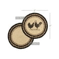 thumbnail image 4 of VHC Brands Sawyer Mill Charcoal Table Décor, 8" Trivet, Poultry, 4 of 6