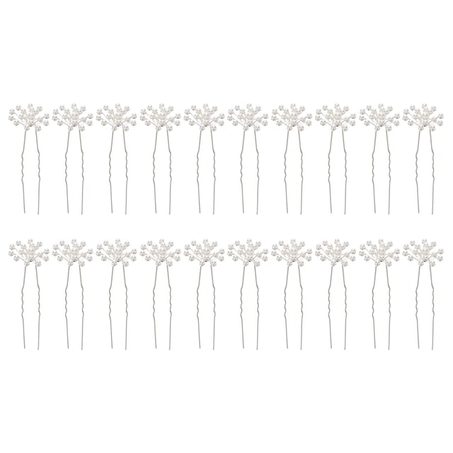 MasteelfCA 20 Pcs Épingle à Cheveux de Mariée Gypsophile Fourche en Forme de U Coiffure de Mariage