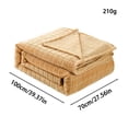 thumbnail image 3 of 27.6 x 39.4 Inch Checkered Coral Fleece Blanket, Thickened Soft Nap Throw, Warm Skin-Friendly for Dormitory, Couch, Office, Multi-Functional Lightweight, 1* Household Blanket, 3 of 6