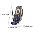 thumbnail image 3 of Kchsji 15W Transparent Car Wireless Charger Magnetic Mount Automatic Sensing 360° Rotation Fast Charging Phone Holder Dashboard Stand for iPhone Android Vehicles Driving Travel Use, 3 of 8
