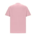 thumbnail image 3 of Fanxing Big And Tall Mens Shirts Men's Muscle T Shirts Stretch Short Sleeve Round Neck Bodybuilding Workout Tee Shirts Pink,XXL, 3 of 5